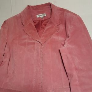Coldwater Creek Suede leather Jacket sz: PLarge